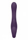 Фиолетовый безремневой вибрострапон Suki со стимулятором клитора - 22 см.