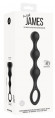 Черная насадка на пенис для двойной стимуляции James - 21 см. Черная насадка на пенис для двойной стимуляции James - 21 см.