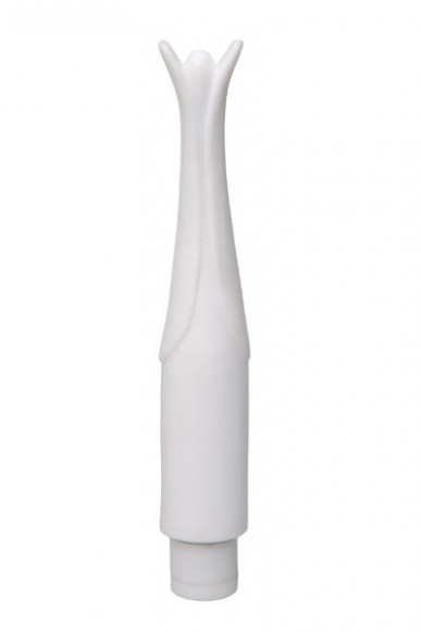 Белый вибратор Wild Flower - 12 см. Белый вибратор Wild Flower - 12 см.