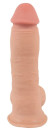 Телесный фаллоимитатор с подвижной кожей - 19,9 см. Телесный фаллоимитатор с подвижной кожей - 19,9 см.