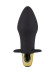 Черная силиконовая анальная пробка с вибрацией - 10,5 см. Черная силиконовая анальная пробка с вибрацией - 10,5 см.