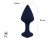 Темно-синяя анальная пробка Exo L - 9,6 см. Темно-синяя анальная пробка Exo L - 9,6 см.