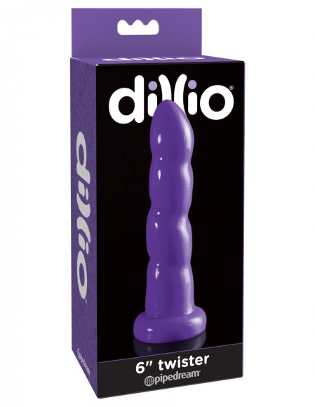 Фиолетовый стимулятор на присоске 6 Twister - 18,4 см. Фиолетовый стимулятор на присоске 6 Twister - 18,4 см.