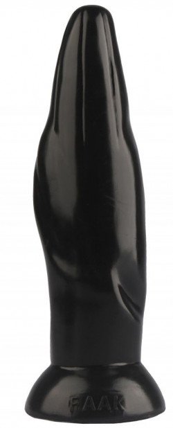 Черная фигурная анальная втулка - 22,5 см. Черная фигурная анальная втулка - 22,5 см.