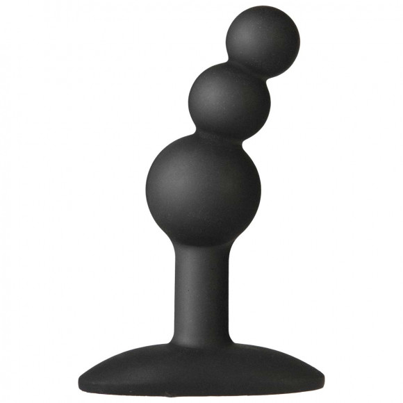 Черный анальный стимулятор Platinum Premium Silicone - The Minis Bubble Small - Black S Черный анальный стимулятор Platinum Premium Silicone - The Minis Bubble Small - Black S