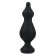 Черная анальная втулка Amuse L - 13,8 см.