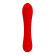 Красный изогнутый вибратор Matt - 19 см.