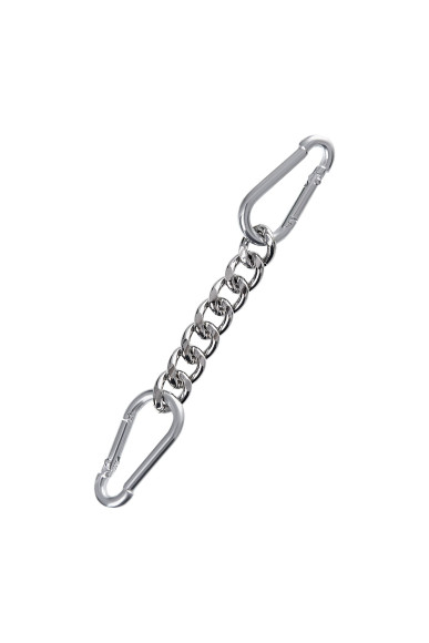 Черные однослойные кожаные наручники из двух ремешков