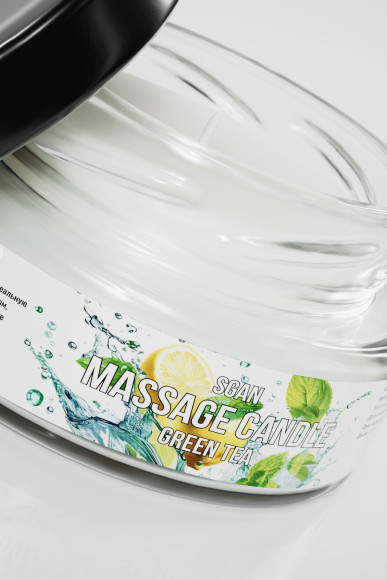 Массажная свеча «Зелёный чай» - 50 мл.