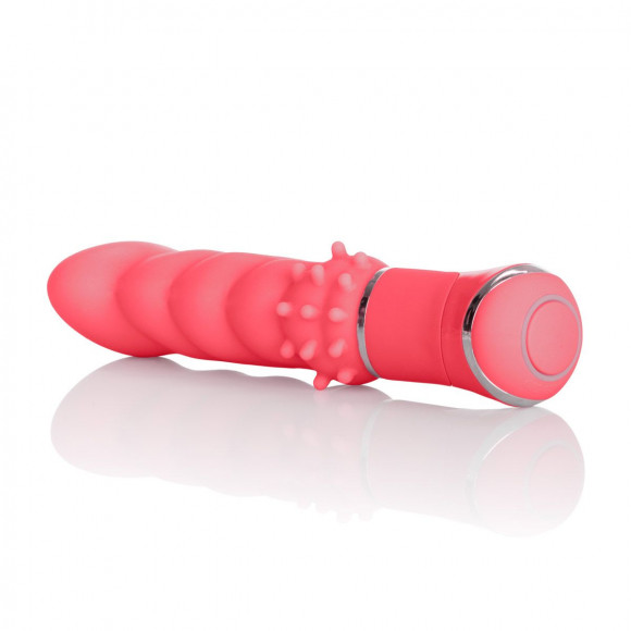 Розовый вибромассажер Power Play Power G - 11,5 см.