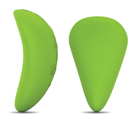 Зеленый перезаряжаемый вибромассажер Spirit by Leaf