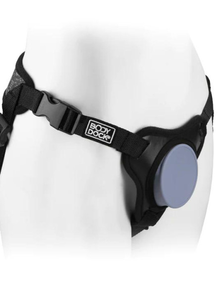 Черные трусики для страпона Body Dock SE на регулируемых ремнях Черные трусики для страпона Body Dock SE на регулируемых ремнях