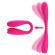 Розовый гнущийся водонепроницаемый вибратор Yedda - 17 см.