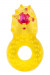 Жёлтое эрекционное кольцо с бусиной