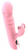 Розовый вибратор-кролик Ava - 21,9 см.