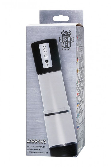 Прозрачная автоматическая помпа для пениса Andreas Прозрачная автоматическая помпа для пениса Andreas