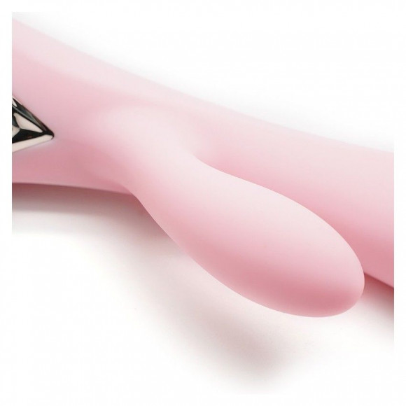 Нежно-розовый вибромассажер-кролик A-King - 22,6 см. Нежно-розовый вибромассажер-кролик A-King - 22,6 см.