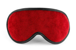 Красная сплошная маска на резиночке с черной окантовкой Красная сплошная маска на резиночке с черной окантовкой