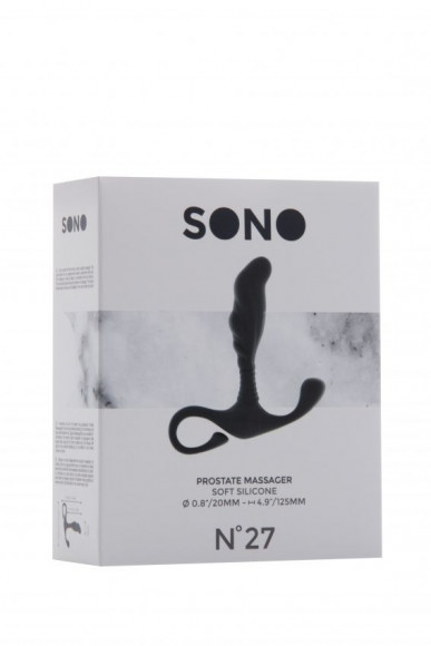 Серый анальный массажер простаты Prostate Massager No.27 - 12,5 см. Серый анальный массажер простаты Prostate Massager No.27 - 12,5 см.