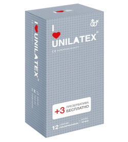 Презервативы с точками Unilatex Dotted - 12 шт. + 3 шт. в подарок Презервативы с точками Unilatex Dotted - 12 шт. + 3 шт. в подарок