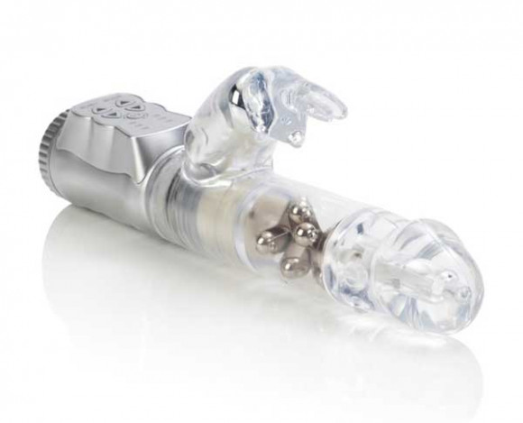 Прозрачный водонепроницаемый вибромассажер JACK RABBIT