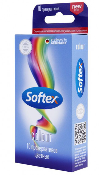 Цветные презервативы Softex Colour - 10 шт. Цветные презервативы Softex Colour - 10 шт.