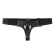 Чёрные кожаные трусики для больших насадок Чёрные кожаные трусики для больших насадок