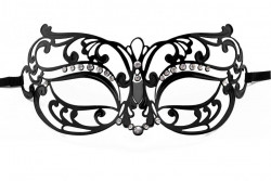 Чёрная маска со стразами Tribal Masquerade Mask Чёрная маска со стразами Tribal Masquerade Mask
