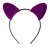 Фиолетовый ободок-ушки My rules