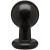 Круглая черная анальная пробка Classic Round Butt Plugs Large - 12,1 см.
