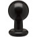 Круглая черная анальная пробка Classic Round Butt Plugs Large - 12,1 см.