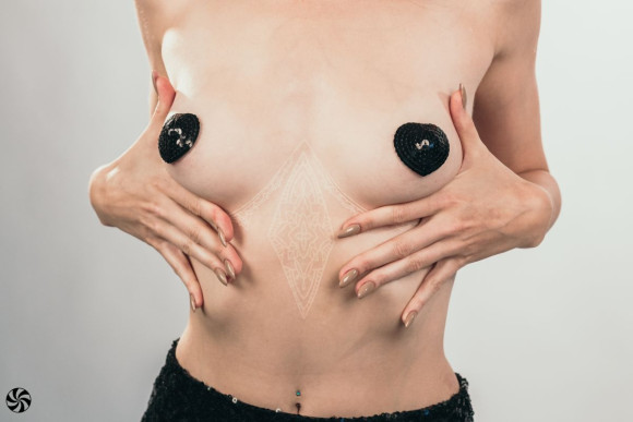 Черные пэстисы-сердечки Rand Черные пэстисы-сердечки Rand