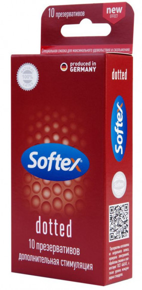 Презервативы с дополнительной стимуляцией Softex Dotted - 10 шт. Презервативы с дополнительной стимуляцией Softex Dotted - 10 шт.