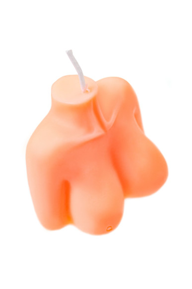 Оранжевая сувенирная свеча «Женский силуэт»