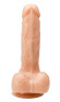 Телесный реалистичный фаллоимитатор - 18 см.
