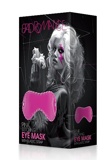 Ярко-розовая пластиковая маска на глаза