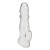 Прозрачная насадка для пениса Girthy Penis Enhancing Sleeve Extension - 17,1 см.
