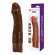 Коричневый реалистичный вибратор Jermaine - 19,5 см. Коричневый реалистичный вибратор Jermaine - 19,5 см.