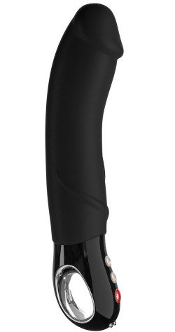 Чёрный вибратор Big Boss Black Line - 23,5 см. Чёрный вибратор Big Boss Black Line - 23,5 см.