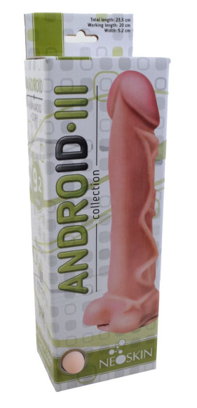 Фаллоимитатор на присоске ANDROID III с крупными венами - 23,5 см. Фаллоимитатор на присоске ANDROID III с крупными венами - 23,5 см.