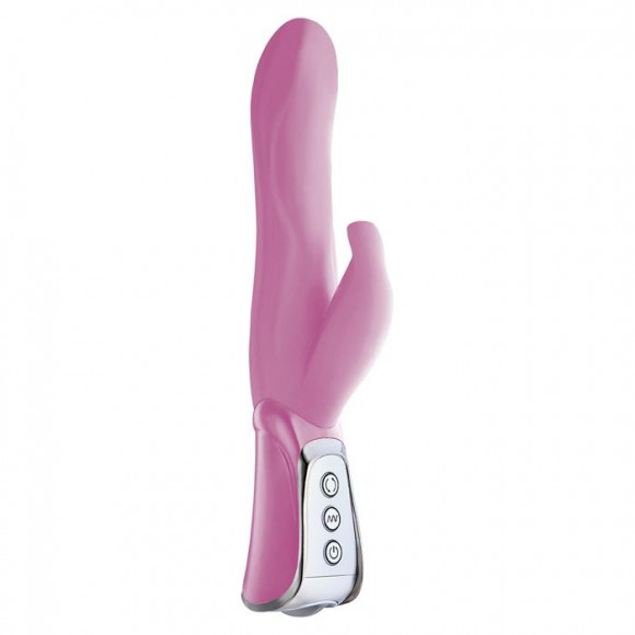 Розовый вибратор VIBE THERAPY JUBILATION - 23 см.