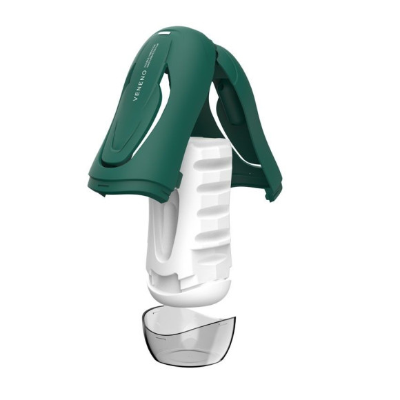 Зеленый вибромастурбатор с голосовым сопровождением Veneno