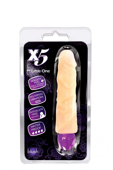 Телесный вибратор-реалистик The Little One - 17 см. 