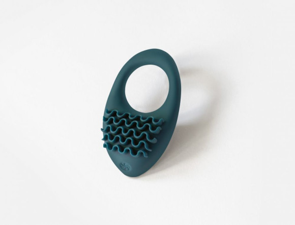 Зеленое перезаряжаемое эрекционное виброкольцо Stellar