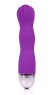 Фантазийный фиолетовый силиконовый вибратор Cosmo - 13,7 см. 