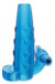 Голубая утолщающая насадка на пенис Deluxe Vibrating Penis Enhancer - 15 см.