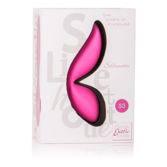 Розовый вибромассажер Silhouette S3 - 12,75 см.
