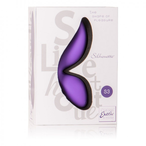 Фиолетовый вибромассажер Silhouette S3 - 12,75 см.