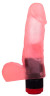 Нежно-розовый гелевый вибратор-фаллос - 15,5 см.