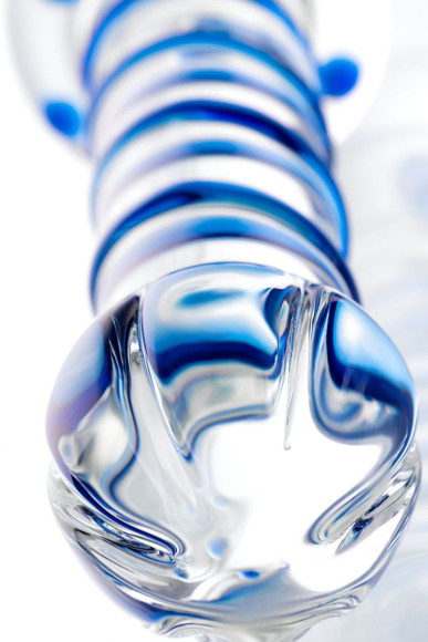 Двусторонний стеклянный фаллоимитатор - 22,5 см. Двусторонний стеклянный фаллоимитатор - 22,5 см.